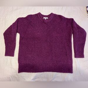 Madewell Maroon Wool Blend Sweater.